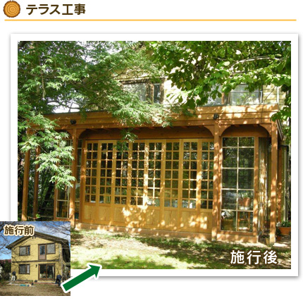 テラス工事